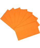 125-Pack Orange Paper Dinner Napkins 15&quot; x 17&quot;, Thick 2-ply, Folded - £12.37 GBP