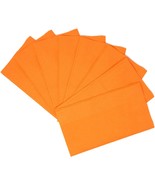 125-Pack Orange Paper Dinner Napkins 15" x 17", Thick 2-ply, Folded - $21.60 CAD