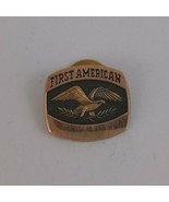 Vintage First American With Eagle .5&quot; Lapel Hat Pin - €4,64 EUR