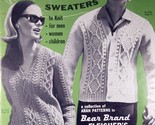 Vintage Aran Fisherman Sweaters to Knit Volume 84 / 1960s Bucilla Bear B... - £6.31 GBP