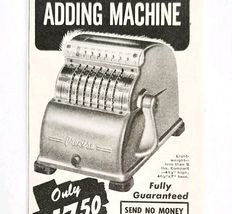 1948 Automatic Adding Machine Series 400 Advertisement Nationwide Sales ... - €8,59 EUR 1948 Automatic Adding Machine Series 400 Advertisement Nationwide Sales ... - €8,59 EUR