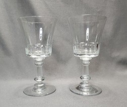 Vintage MCM Fostoria Dolly Madison Crystal Water Goblets Wine Glasses Se... - £15.80 GBP