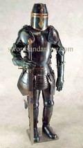 NauticalMart Medieval Black Knight Combat Full Suit of Armor Halloween Costume - £550.68 GBP