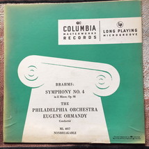 Brahms Symphony No. 4 In E Minor Op. 98 [Vinyl] Eugene Ormandy - £40.81 GBP