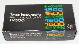 Texas Instruments Electronic Calculator TI-1500 Replacement Part BOX ONLY - $29.65