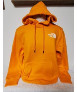 Medium The North Face &#39;NEVER STOP EXPLORING&#39; Cone Orange Hoodie 44&quot; NF0A... - £26.03 GBP
