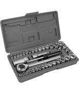 Performance Tool W1173 Sae/Metric 40-Piece Sae And Metric Socket, Inch D... - €38,43 EUR