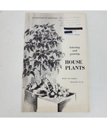 Vintage 1963 Selecting &amp; Growing Houseplants US Dept of Ag Brochure Booklet - $10.94 CAD