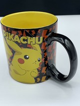 Pokemon Pikachu Vibrant Color Ceramic Mug Coffee Cup 20 Oz Yellow, black, Orange - £16.55 GBP