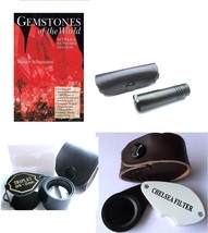 Dichroscope, Chelsea Filter, Gem Loupe, Gemstones of the world Book, Too... - $88.15