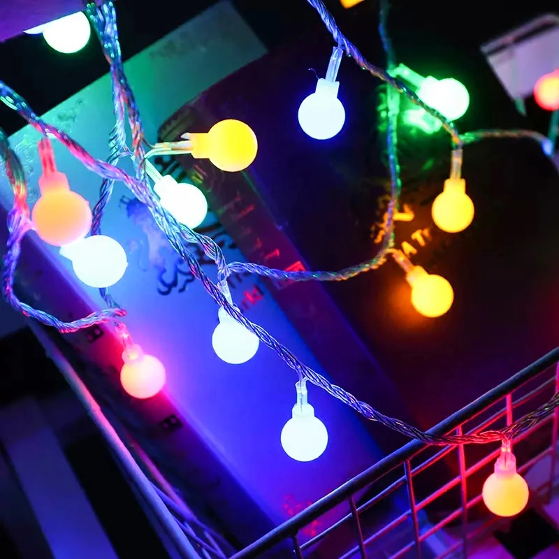 12M 100 LED String Light Outdoor Ball Chain Light Gar Lamp Bulb Fairy Light Part - £129.17 GBP