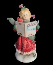1993 Enesco Laura&#39;s Attic Here We Go A-Laura-Ling Figurine 5&quot; Christmas - $12.22