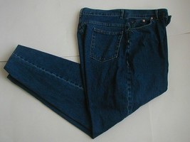 Women&#39;s Vintage Chic Straight Leg High Waist Dark Wash Jeans Size 20 - £11.41 GBP