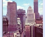 Downtown Manhattan Skyscrapers New York City NY NYC UNP Chrome Postcard D16 - £3.84 GBP