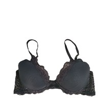 Natori Bra 32C Womens Black Lace Padded Underwired Adjustable Straps - £16.79 GBP