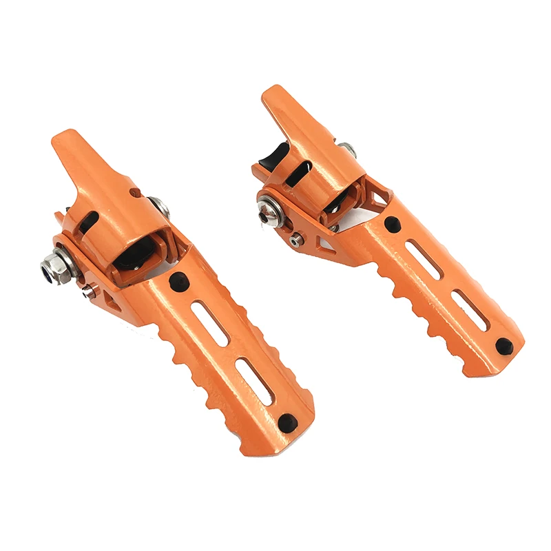 Motorcycle Highway Front Foot Pegs Folding Footrests Clamps 22-25mm  Tiger Explo - £200.97 GBP