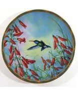 Gems of Nature BROAD-BILLED HUMMINGBIRD AND PENSTEMON 6 1/4&quot; Plate Cyndi... - $10.44