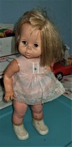 Vintage 1964 Baby First Step walking doll by Mattel with original dress - £23.59 GBP