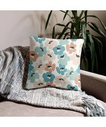 Modern Boho Floral Throw Pillow Decorative Couch Accent for Bohemian Liv... - $29.32 CAD