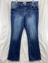 BKE Denim Payton Bootcut Women&#39;s 33x35.5 actual (37x34) Blue Denim Jeans - $27.54