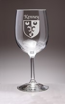 Kenney Irish Coat of Arms Wine Glasses - Set of 4 (Sand Etched) - £54.79 GBP