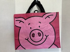 Marks &amp; Spencer PERCY PIG Tote Bag Pink Piglet Smile London M&amp;S Food UK NEW - £11.25 GBP