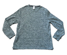 GAP Mens Pullover Sweater XL Gray Super Soft Cotton Knit Crew Long Sleev... - $18.49