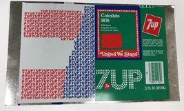 Colorado Unrolled Aluminum “7 UP” Can 1876 States- United We Stand - £11.61 GBP