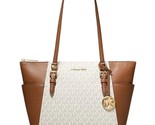 MICHAEL KORS Charlotte Handbag/Purse Shoulder Bag Tote ~ VANILLA ~ Top Z... - £117.67 GBP