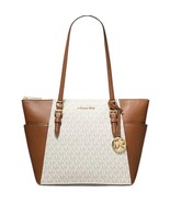 MICHAEL KORS Charlotte Handbag/Purse Shoulder Bag Tote ~ VANILLA ~ Top Z... - $2,848.31 MXN