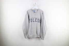 Vtg Mens Medium Distressed Spell Out University of Toledo Crewneck Sweatshirt - £34.75 GBP