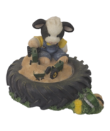 1998 Mary&#39;s Moo Moos Never Be Too Tired For Some Fun John Deere Figurine... - €11,16 EUR