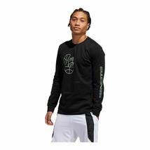 Adidas GE4480 Handles Graphic Long Sleeve Shirt Black ( XS )  - $51.65