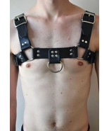 Mens Leather Chest Harness Gay Fetish BDSM Body Strap Clubwear Costume Gear - $940.36 MXN