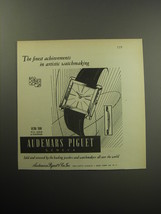 1957 Audemars Piguet Ultra Thin Watch Advertisement - The finest achievements - £14.48 GBP