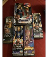 Marvel Action Figures  Thor Avengers Black Panther Lot of 5 - £23.29 GBP