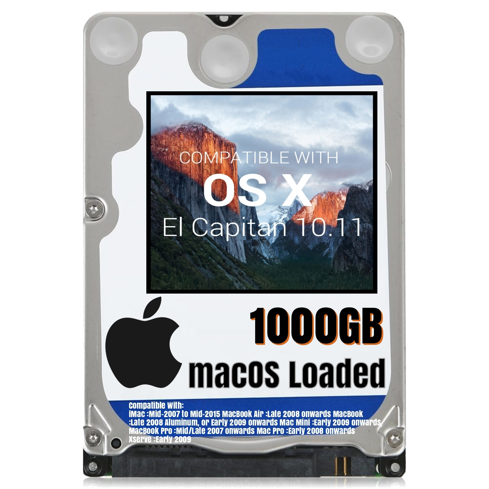 Macbook 1TB 1000GB NEW Hard Drive For Apple MacBook Pro 2.5 Sata - £62.90 GBP