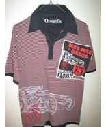 Dragonfly Clothing Company SPEED RACER Drag Race Theme Polo shirt Sz Small - £23.62 GBP