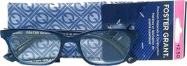 Foster Grant Parissa Women&#39;s Premium Translucent Blue Reading Glasses (2.50) - £21.57 GBP