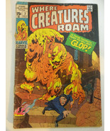 Vintage JUL 1971 Marvel Where Creatures Roam Comic Book #7 The Glop Good... - $12.82