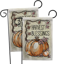 Harvest Blessings Garden Flags Pack Autumn 13 X18.5 Double-Sided House Banner - £22.72 GBP