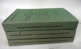 1973-74 antique NUCLEAR REACTOR SAFETY u.s. govt Atomic Energy 3vol 1,900pgs - £96.71 GBP
