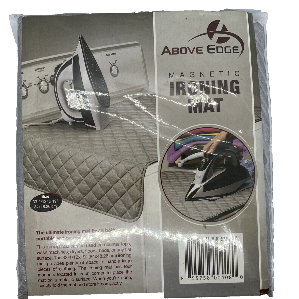 Above Edge Magnetic Ironing Mat 33.5&quot; x 19&quot; NEW in Pkg. - $14.24