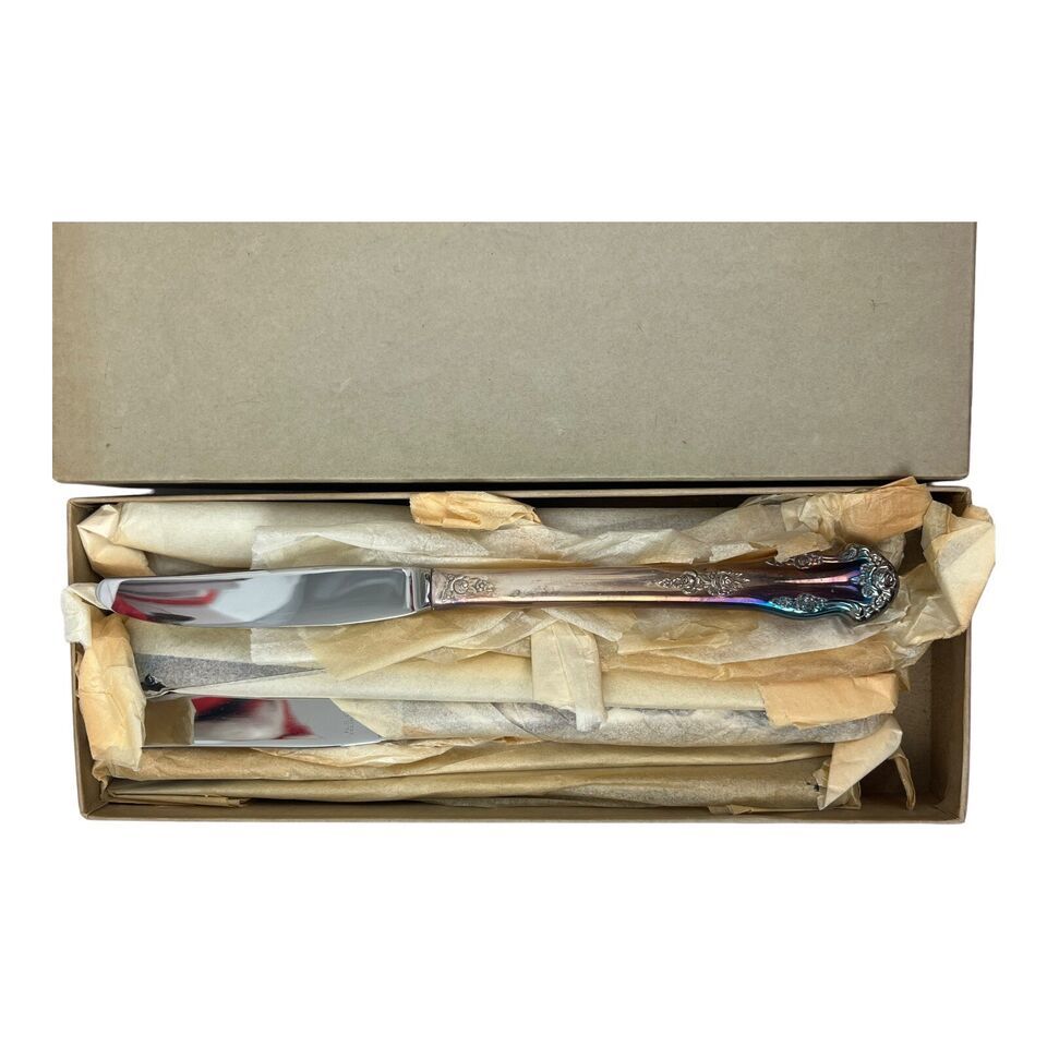 10 Dinner Knives King Edwards HOLIDAY Silverplate Flatware National Silv... - $26.18