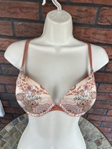 Victoria&#39;s Secret Very Sexy Pushup Bra 34C Padded Underwire Convertible Straps - £21.51 GBP