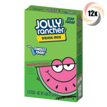 12x Packs Jolly Rancher Singles To Go Watermelon Drink Mix 6 Packets Eac... - $30.19