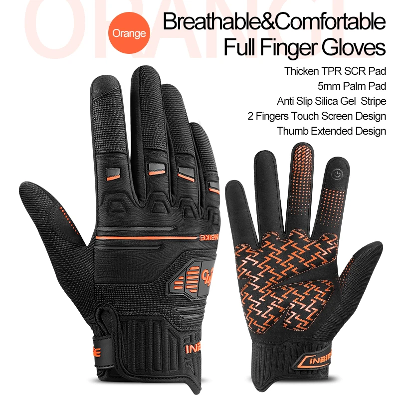 INBIKE Men Cycling Gloves MTB Bicycle Gloves Shockproof Men&#39;s Touchscreen Gloves - £138.67 GBP