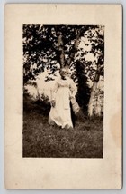 3 Mile Bay New York Lovely Old Woman Jane E Troy by Tree RPPC Postcard C23 - £10.34 GBP