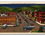 Ternnessee Street View Night Murphy North Carolina NC UNP Linen Postcard V9 - $3.91