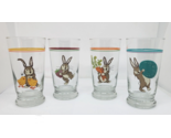 Set of Four World Market EASTER BUNNY RABBIT Drinking Glasses Tumblers A... - $24.99